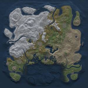 Thumbnail Rust Map: Procedural Map, Size: 4250, Seed: 684828, 16 Monuments