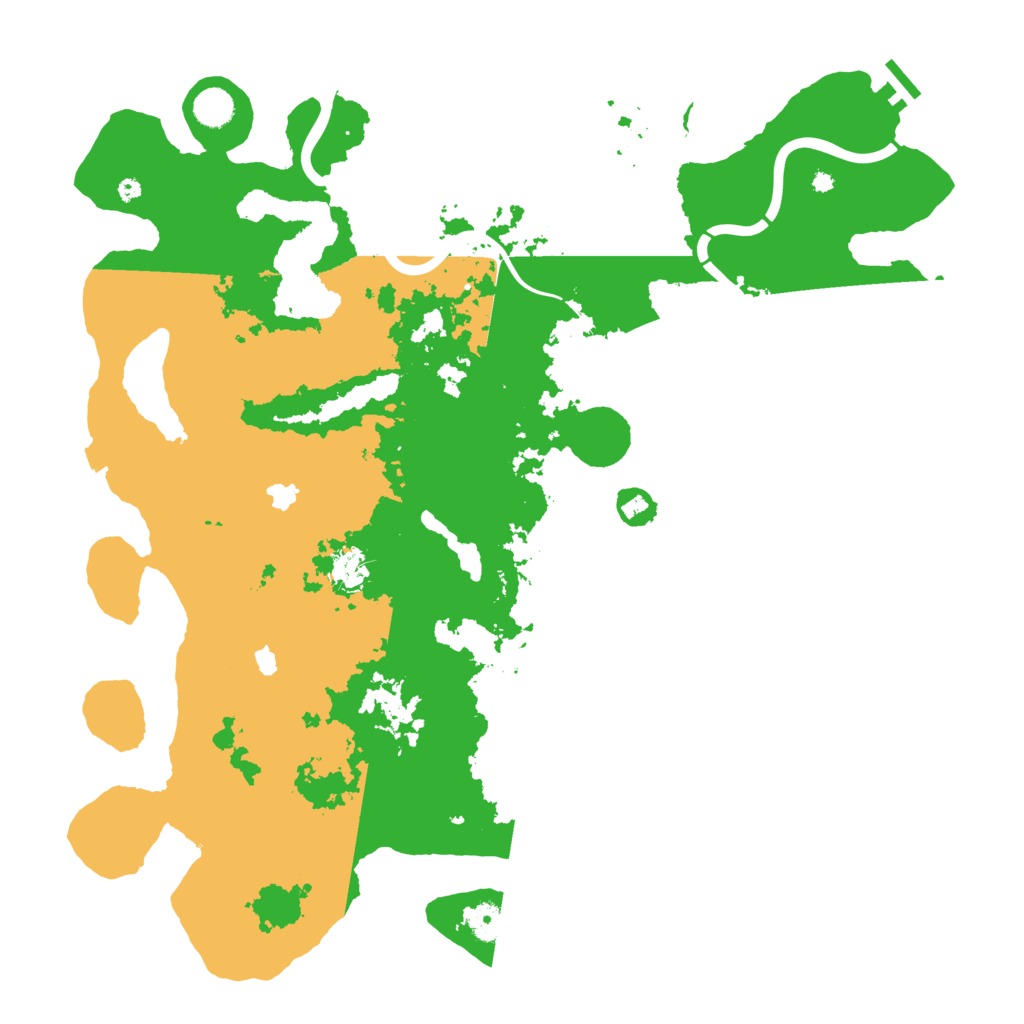 Biome Rust Map: Procedural Map, Size: 4500, Seed: 1858485325