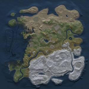 Thumbnail Rust Map: Procedural Map, Size: 4250, Seed: 268378775, 17 Monuments