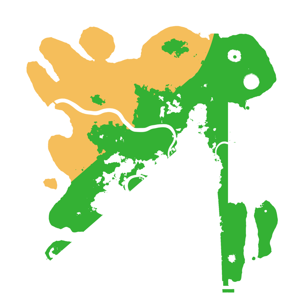 Biome Rust Map: Procedural Map, Size: 3500, Seed: 22731