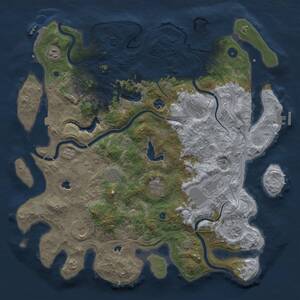 Thumbnail Rust Map: Procedural Map, Size: 4500, Seed: 417405134, 17 Monuments