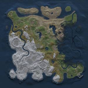Thumbnail Rust Map: Procedural Map, Size: 4000, Seed: 1721498417, 14 Monuments