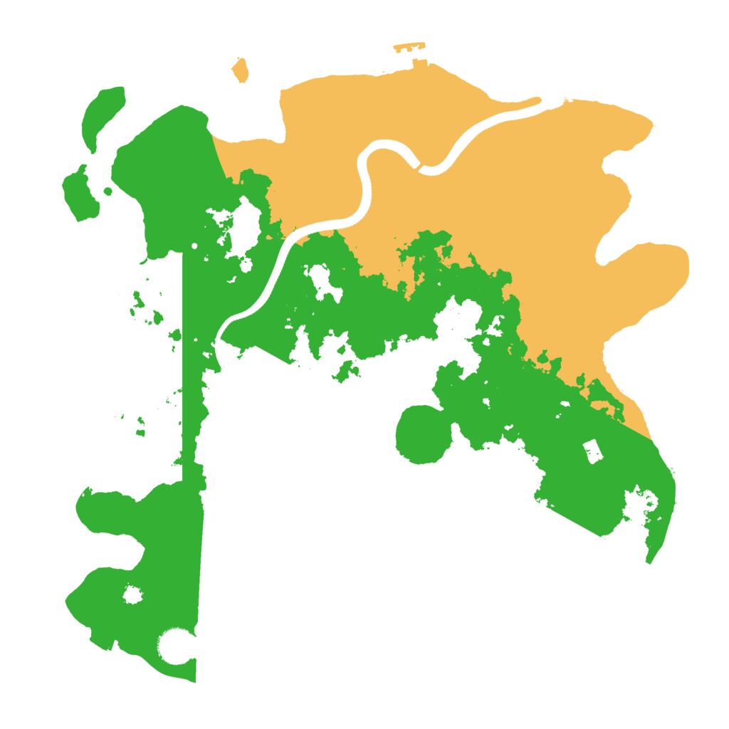Biome Rust Map: Procedural Map, Size: 3500, Seed: 1954860058