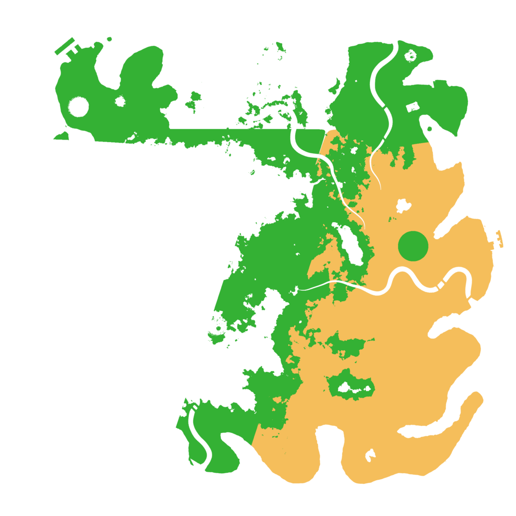 Biome Rust Map: Procedural Map, Size: 4500, Seed: 663925530