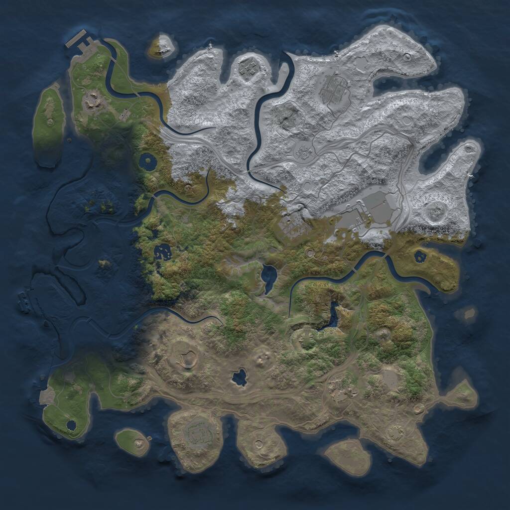 Rust Map: Procedural Map, Size: 4250, Seed: 6347356, 15 Monuments