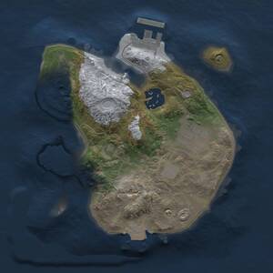 Thumbnail Rust Map: Procedural Map, Size: 2000, Seed: 1337695974, 4 Monuments