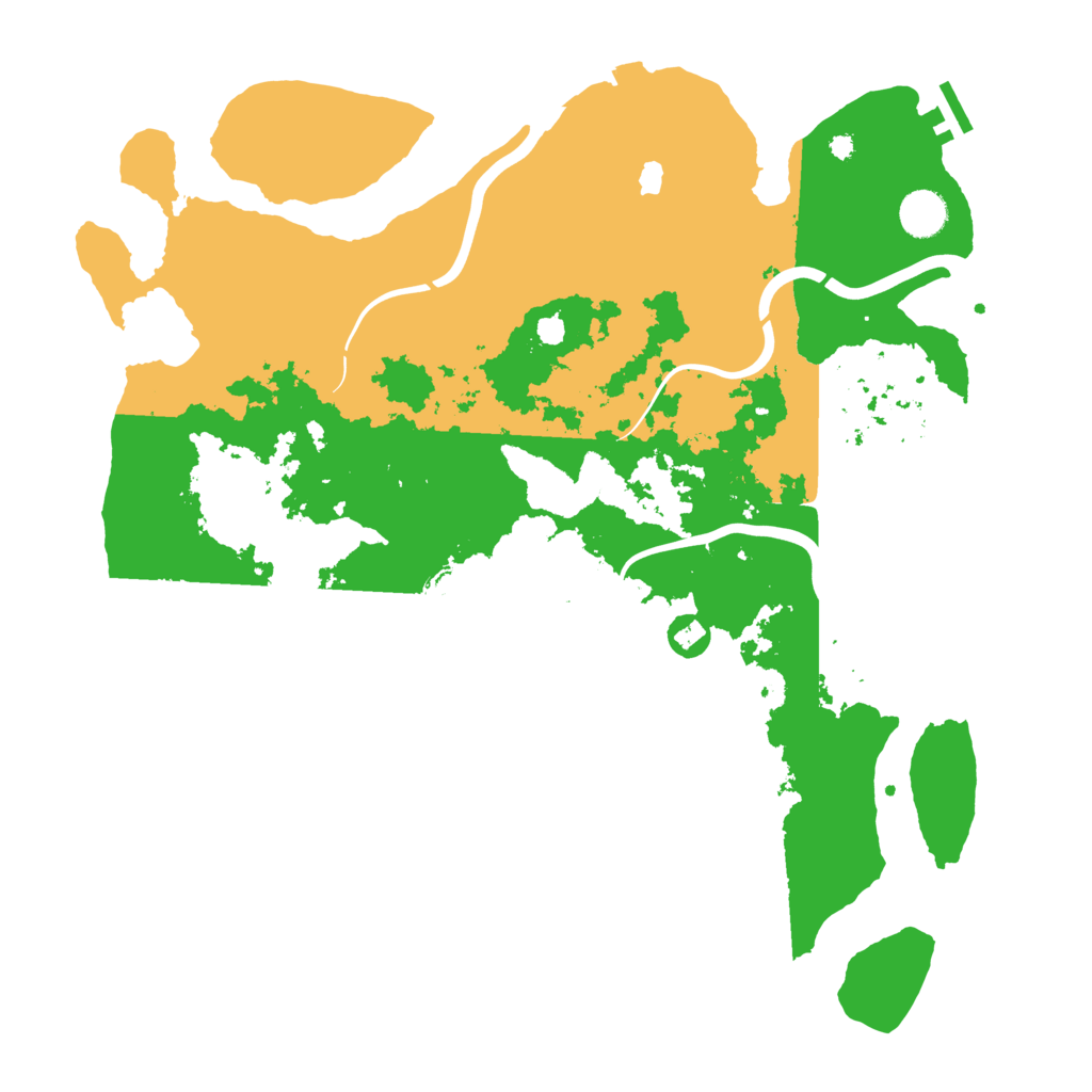 Biome Rust Map: Procedural Map, Size: 4050, Seed: 1301424287