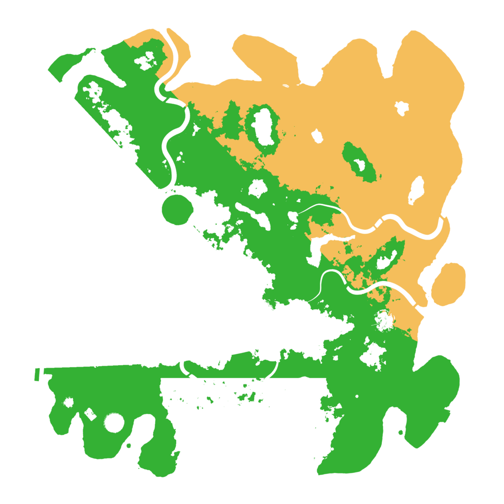 Biome Rust Map: Procedural Map, Size: 4500, Seed: 1988603960