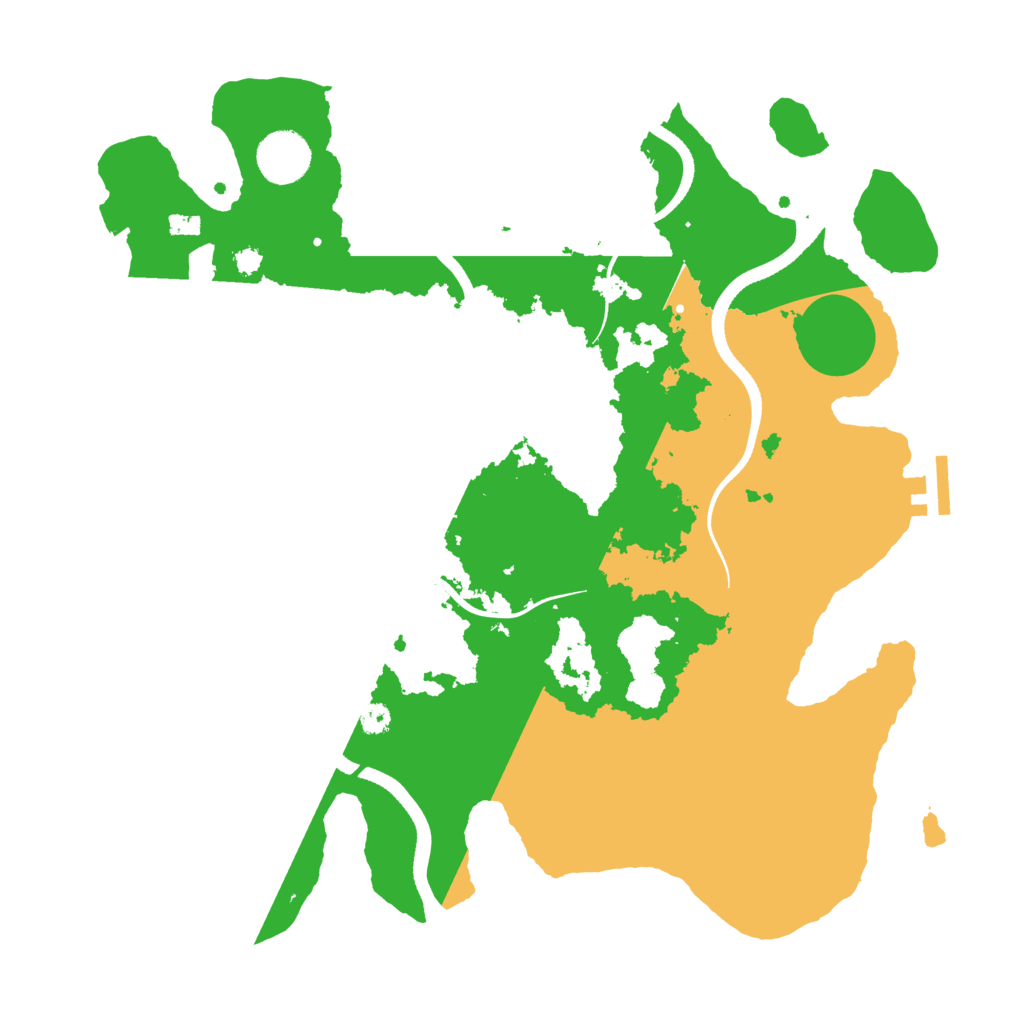 Biome Rust Map: Procedural Map, Size: 3500, Seed: 916385255