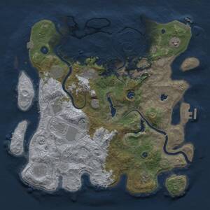 Thumbnail Rust Map: Procedural Map, Size: 4000, Seed: 1998213707, 16 Monuments