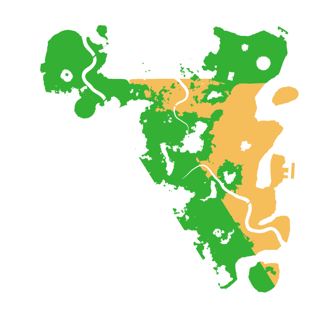 Biome Rust Map: Procedural Map, Size: 4000, Seed: 1998213707