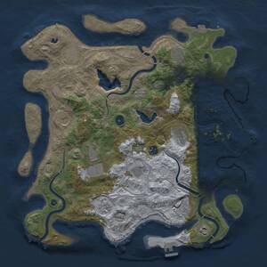 Thumbnail Rust Map: Procedural Map, Size: 4250, Seed: 1379198921, 17 Monuments