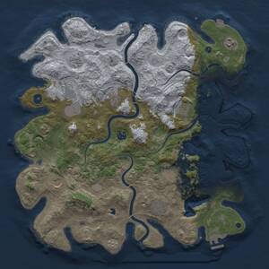 Thumbnail Rust Map: Procedural Map, Size: 4250, Seed: 511190411, 15 Monuments