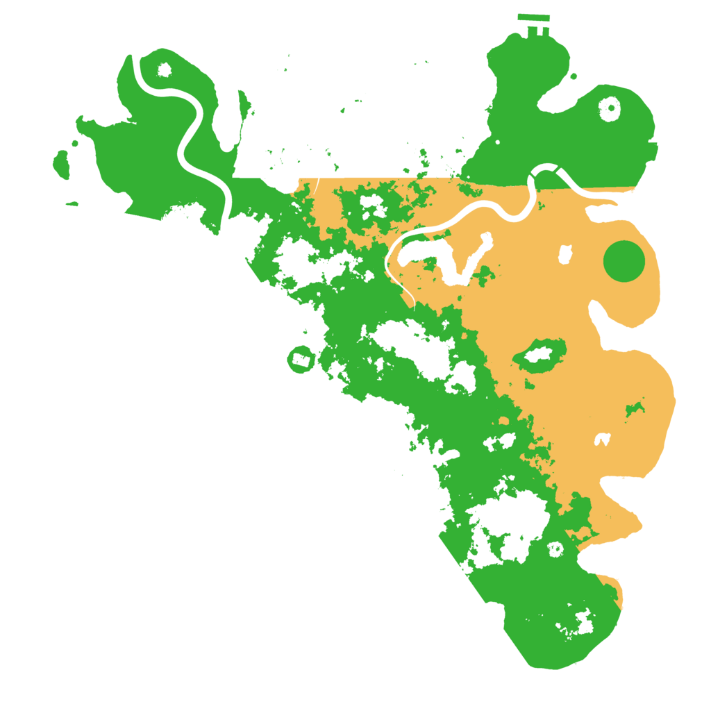 Biome Rust Map: Procedural Map, Size: 4500, Seed: 910245984