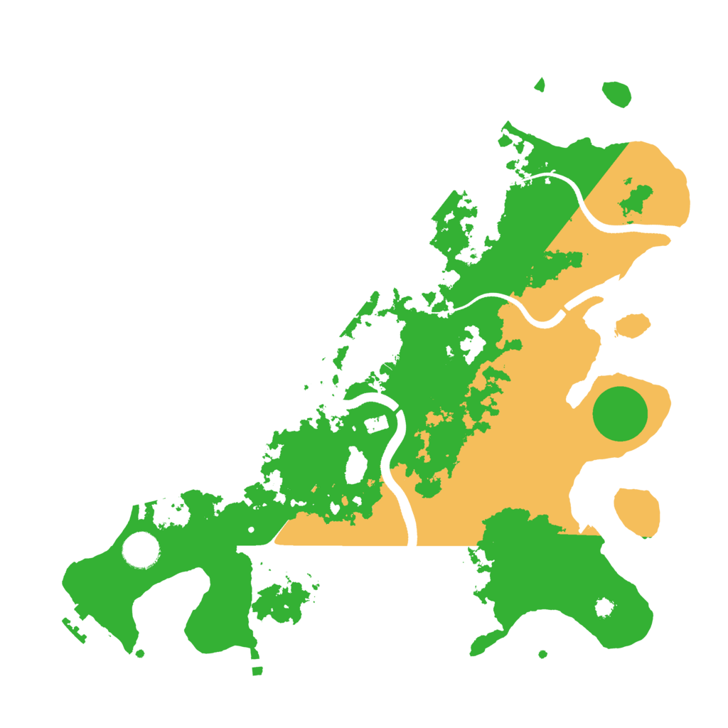 Biome Rust Map: Procedural Map, Size: 3500, Seed: 1375232622