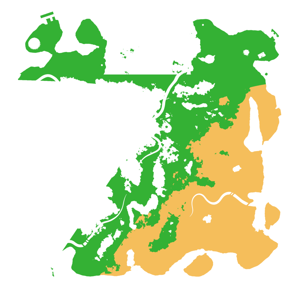 Biome Rust Map: Procedural Map, Size: 4500, Seed: 280875242