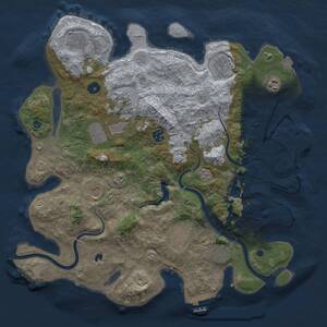 Thumbnail Rust Map: Procedural Map, Size: 4000, Seed: 698503246, 18 Monuments