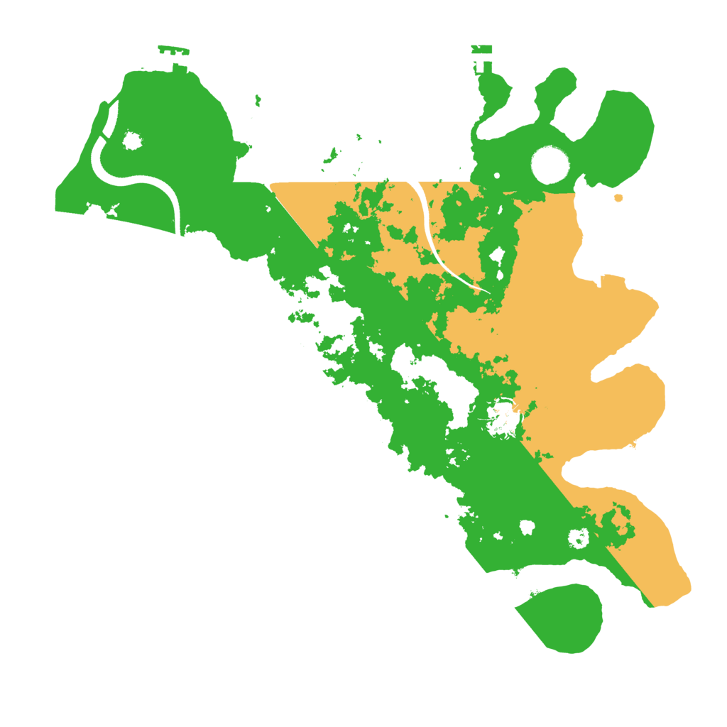 Biome Rust Map: Procedural Map, Size: 3500, Seed: 1811795989