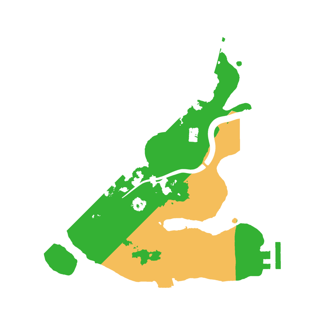 Biome Rust Map: Procedural Map, Size: 2400, Seed: 156935857