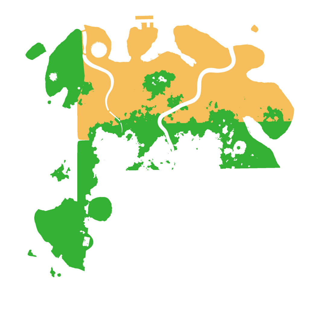 Biome Rust Map: Procedural Map, Size: 3500, Seed: 437733053