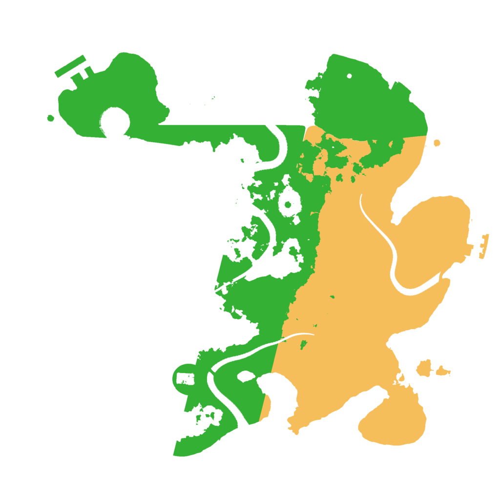Biome Rust Map: Procedural Map, Size: 3000, Seed: 1242439019