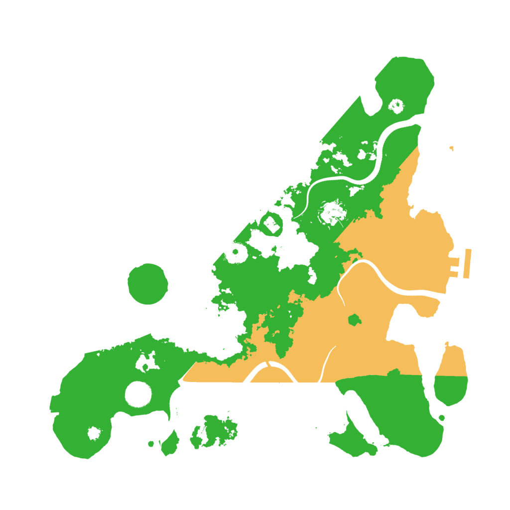 Biome Rust Map: Procedural Map, Size: 3500, Seed: 1037982091