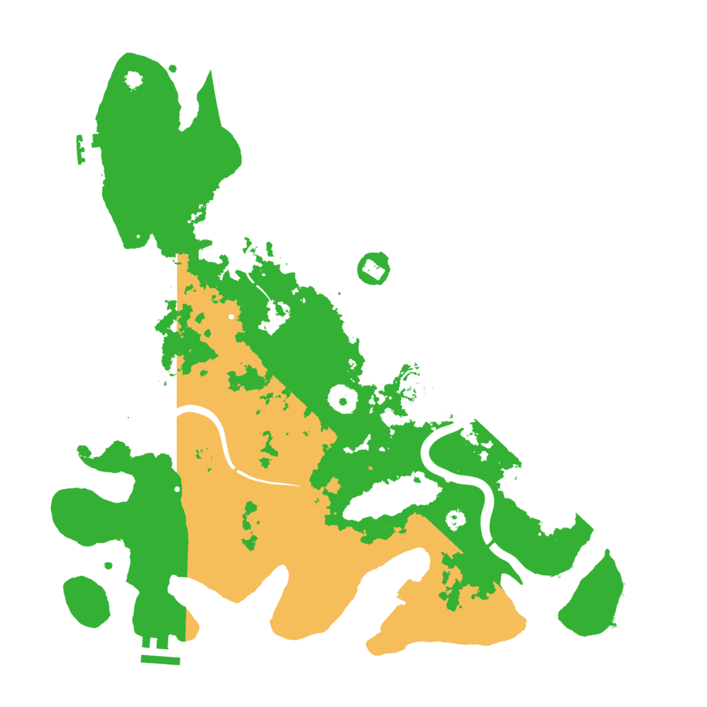 Biome Rust Map: Procedural Map, Size: 3650, Seed: 98893808
