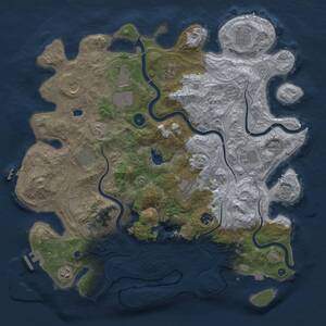 Thumbnail Rust Map: Procedural Map, Size: 4250, Seed: 2002519630, 17 Monuments