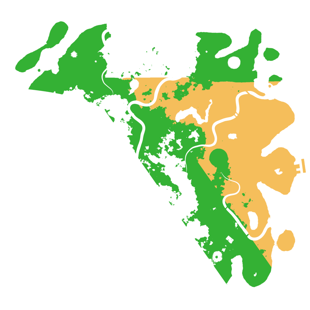 Biome Rust Map: Procedural Map, Size: 4500, Seed: 75252646