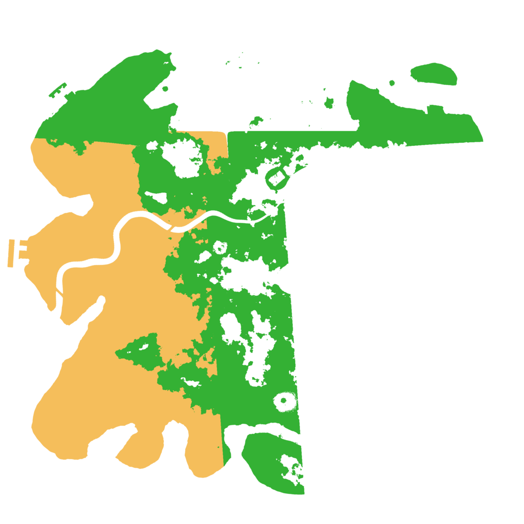 Biome Rust Map: Procedural Map, Size: 3800, Seed: 45634