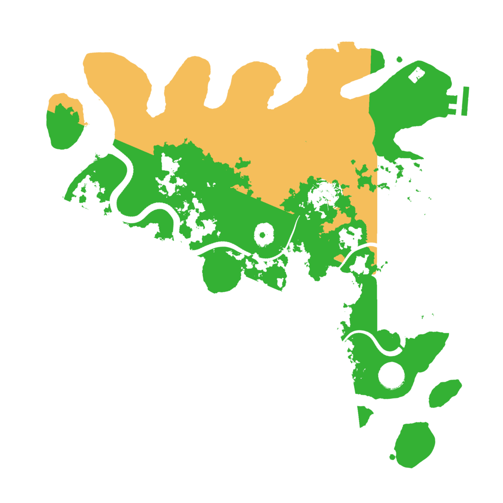 Biome Rust Map: Procedural Map, Size: 3500, Seed: 910240271