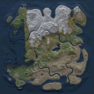 Thumbnail Rust Map: Procedural Map, Size: 4250, Seed: 149033663, 16 Monuments