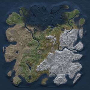 Thumbnail Rust Map: Procedural Map, Size: 4250, Seed: 2067665635, 17 Monuments