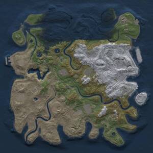 Thumbnail Rust Map: Procedural Map, Size: 4250, Seed: 2015896561, 17 Monuments