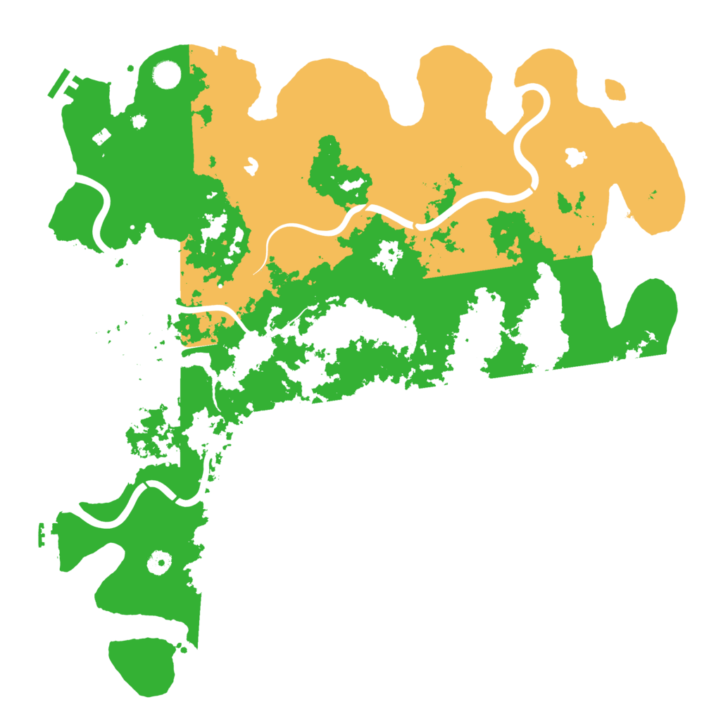Biome Rust Map: Procedural Map, Size: 4500, Seed: 479941751