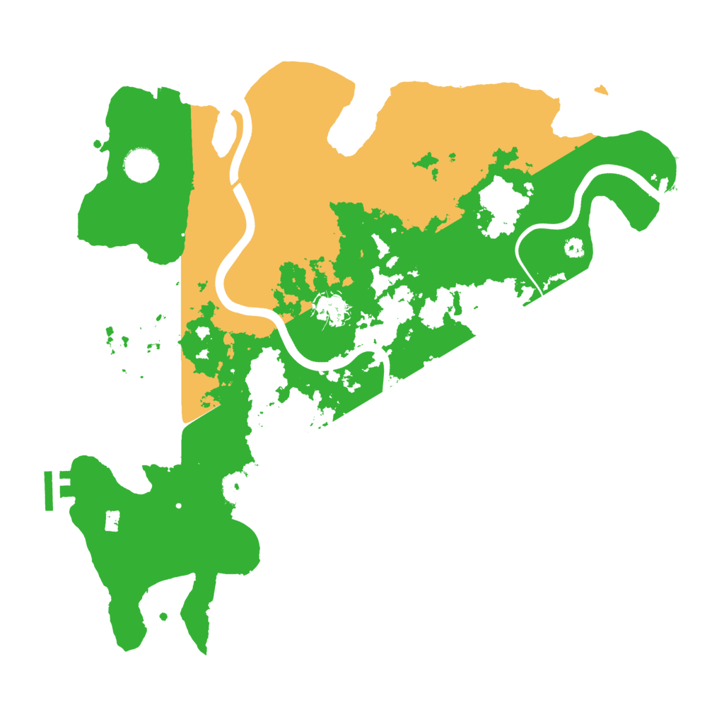Biome Rust Map: Procedural Map, Size: 3700, Seed: 524062061