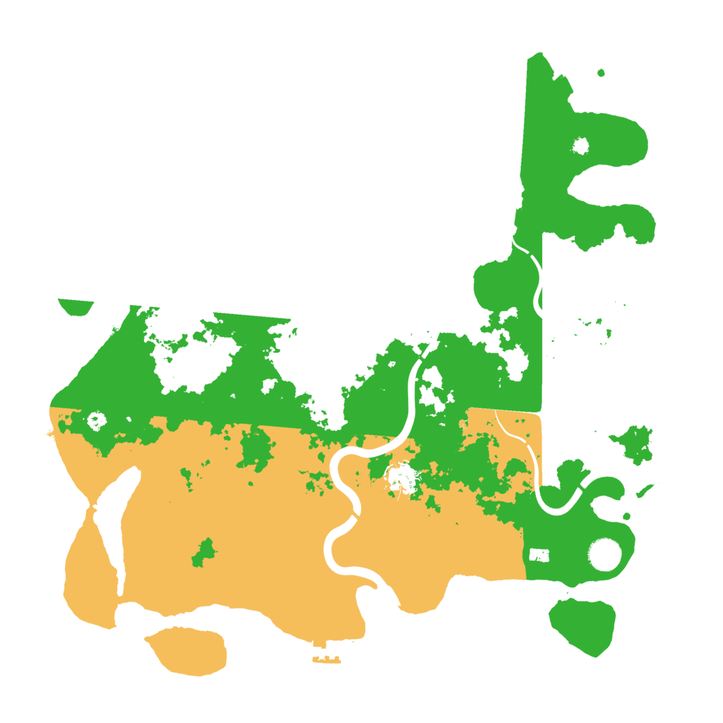 Biome Rust Map: Procedural Map, Size: 3900, Seed: 128907