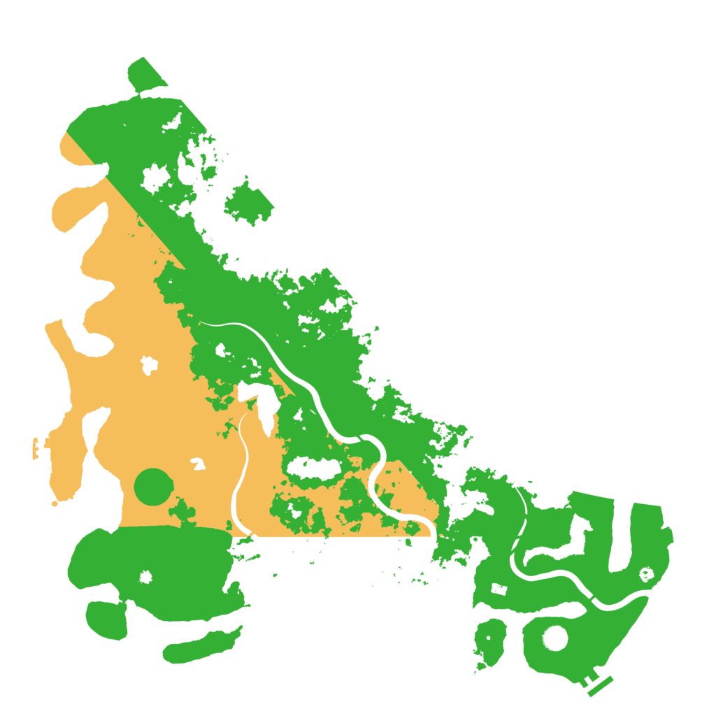 Biome Rust Map: Procedural Map, Size: 5000, Seed: 410398987