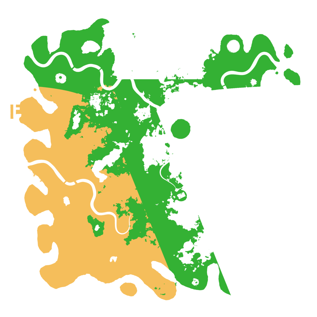 Biome Rust Map: Procedural Map, Size: 4500, Seed: 841301597