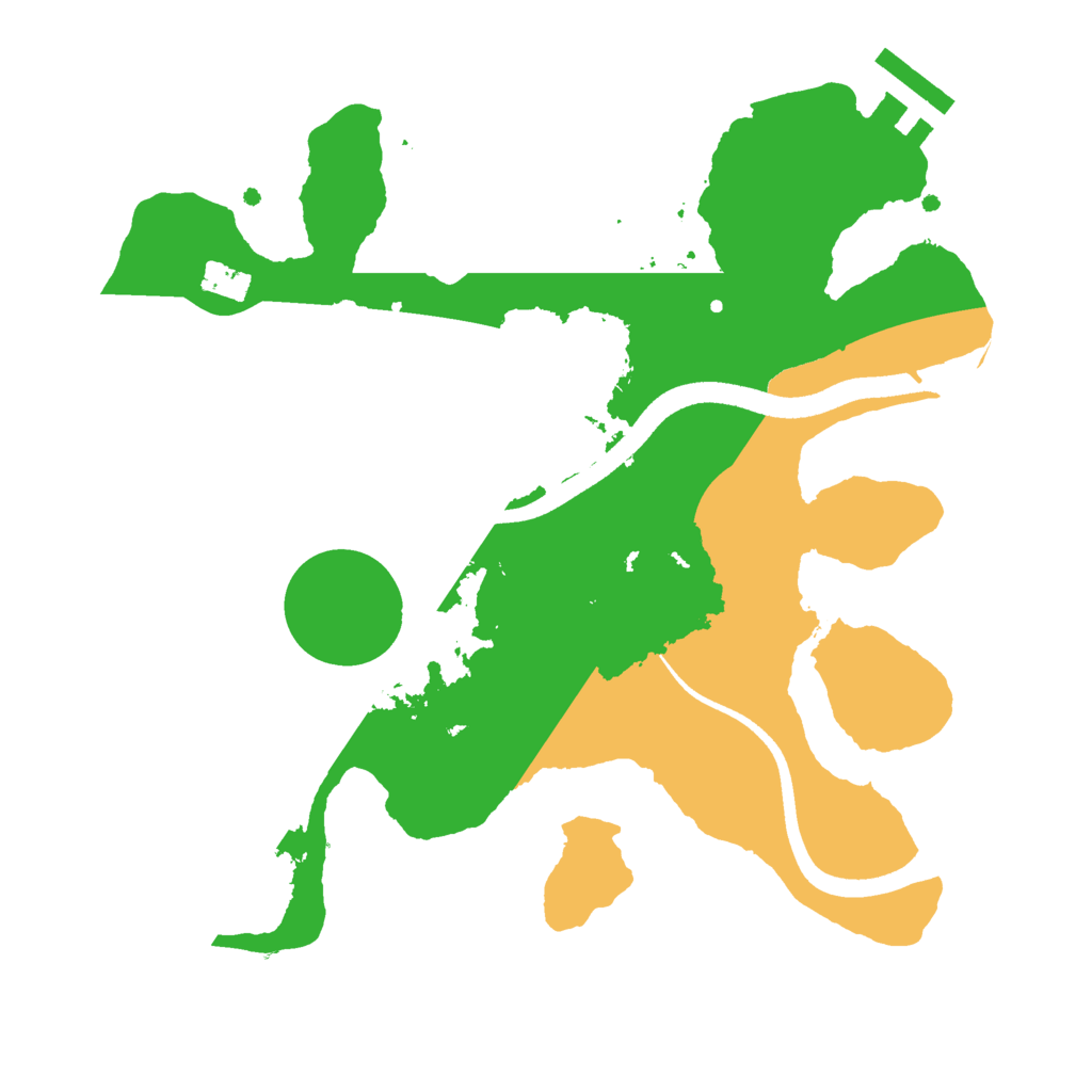 Biome Rust Map: Procedural Map, Size: 2500, Seed: 781344798