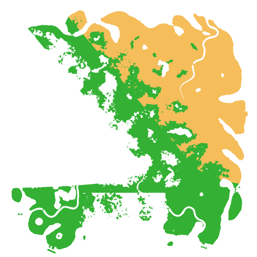 Biome Rust Map: Procedural Map, Size: 6000, Seed: 152514996