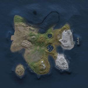 Thumbnail Rust Map: Procedural Map, Size: 2000, Seed: 1833498003, 6 Monuments