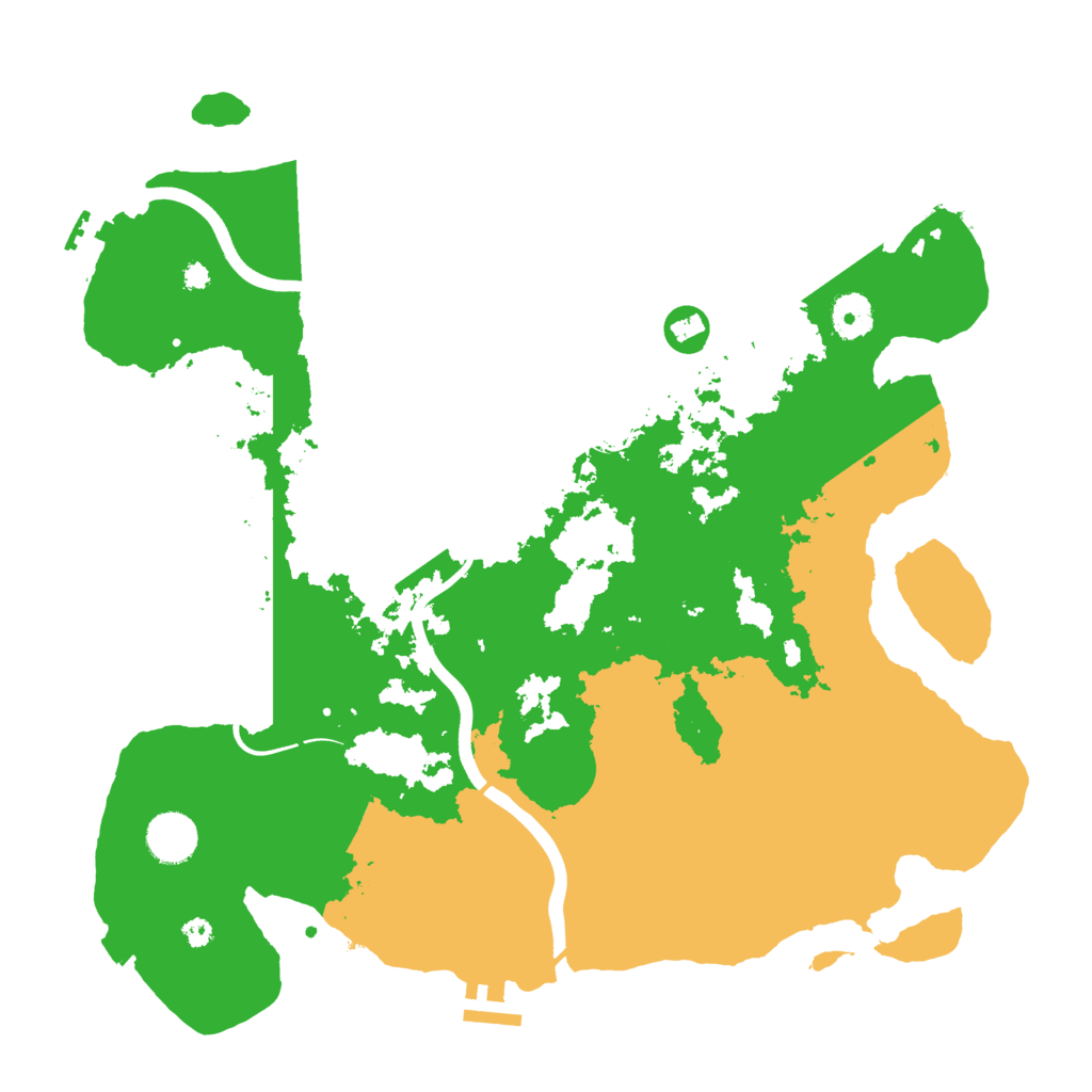 Biome Rust Map: Procedural Map, Size: 3800, Seed: 2069670682
