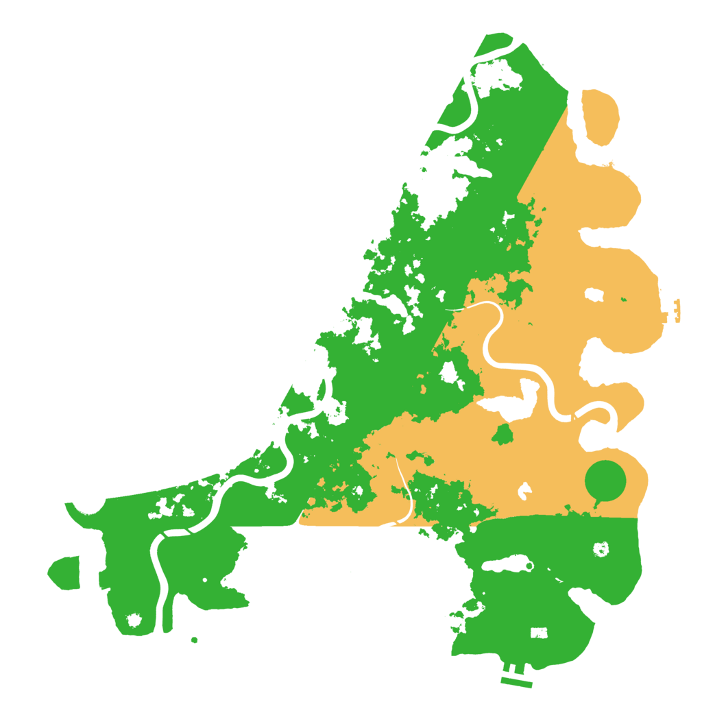 Biome Rust Map: Procedural Map, Size: 4500, Seed: 350339246
