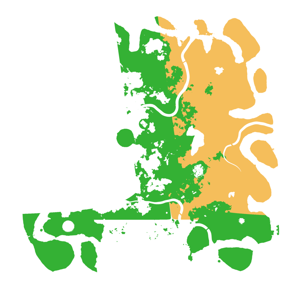Biome Rust Map: Procedural Map, Size: 4500, Seed: 50726