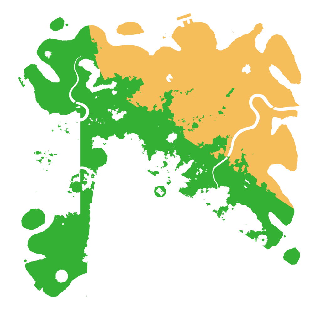 Biome Rust Map: Procedural Map, Size: 4500, Seed: 338394107