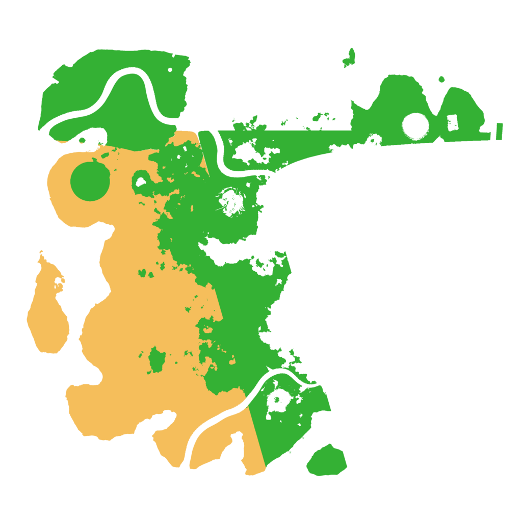 Biome Rust Map: Procedural Map, Size: 3500, Seed: 142923298