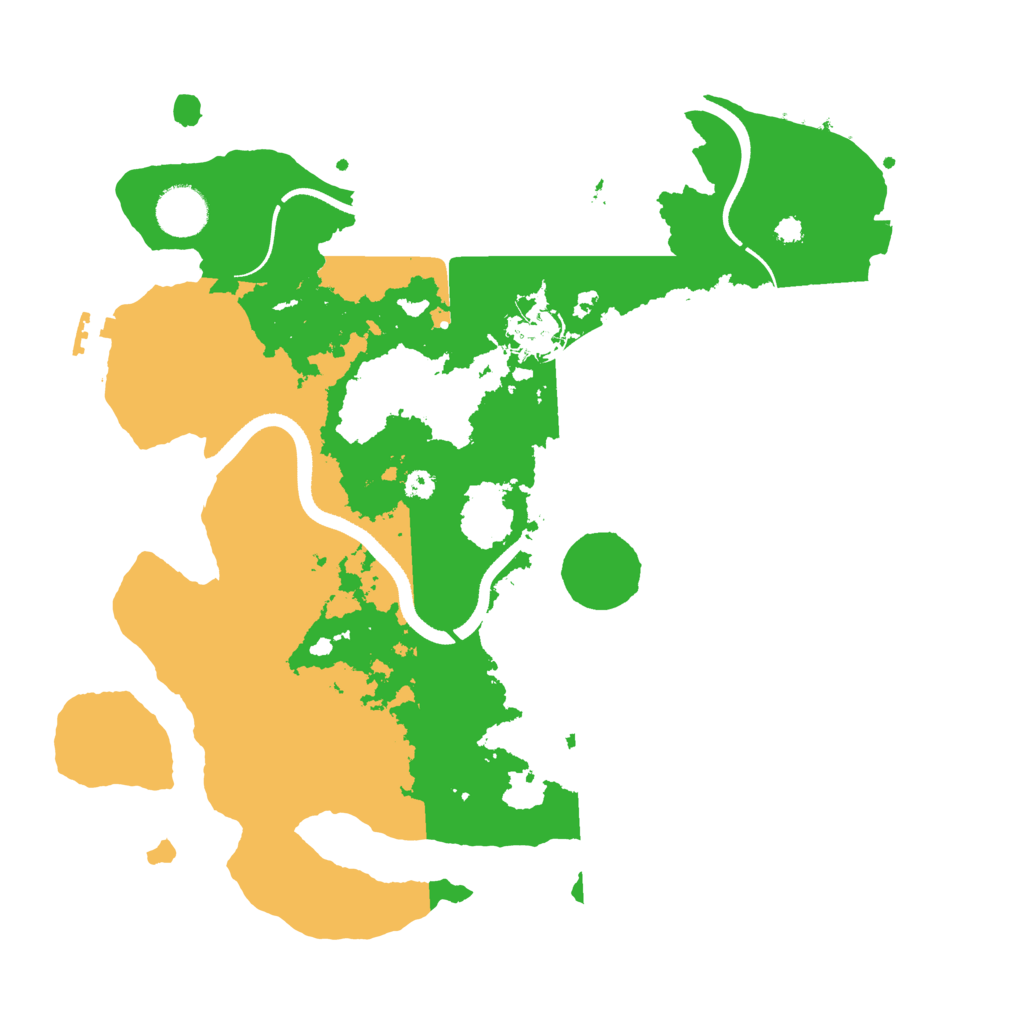 Biome Rust Map: Procedural Map, Size: 3500, Seed: 193845922