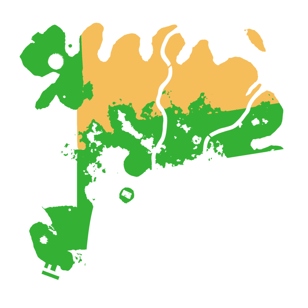 Biome Rust Map: Procedural Map, Size: 3500, Seed: 452551365