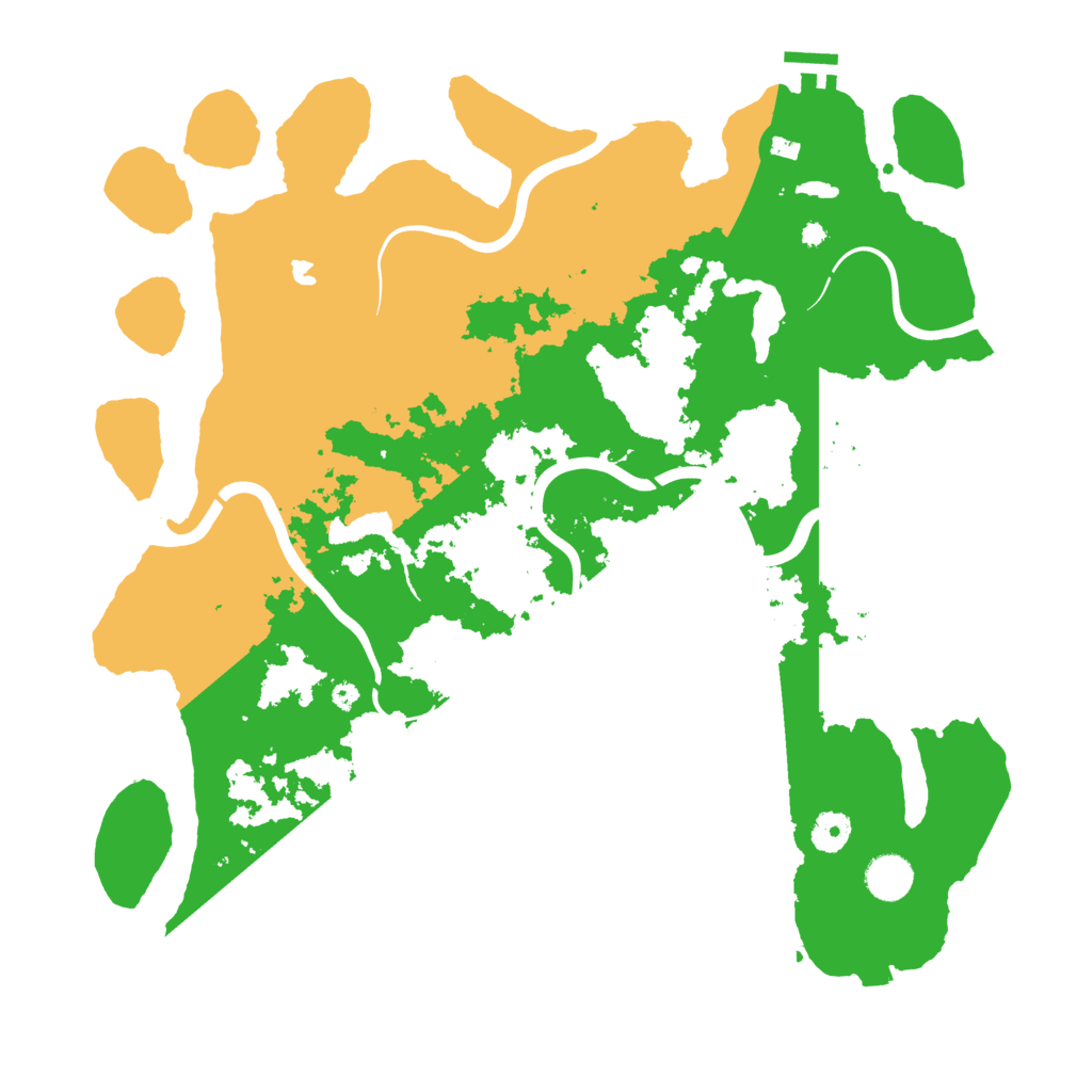 Biome Rust Map: Procedural Map, Size: 4096, Seed: 133997611